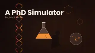 A PhD Simulator - Publish & Perish