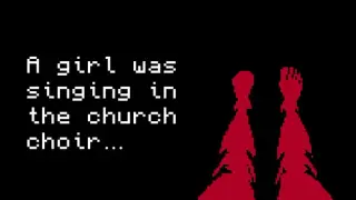 A girl was singing in the church choir…