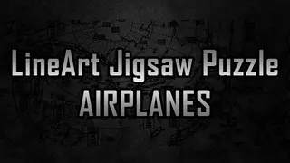 LineArt Jigsaw Puzzle - Airplanes