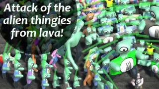 Attack of the alien thingies from lava!