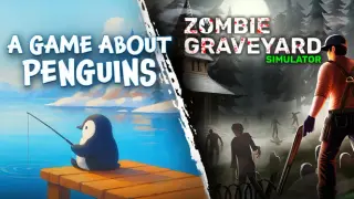 Penguins x Zombie Graveyard Simulator