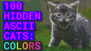 100 Hidden ASCII Cats: Colors