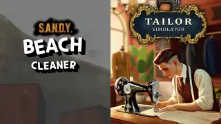 Tailor Simulator & S.A.N.D.Y. - Beach Cleaner