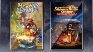 MeowCraft & Stickman Strikes: Conquer Fantasy World