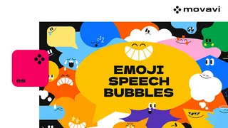Movavi Video Editor 2025 - Emoji Speech Bubbles Pack