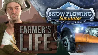 Snow Plowing the Farm