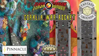 Fantasy Grounds - Flash Gordon Combat Map 2: Coralia + War Rocket