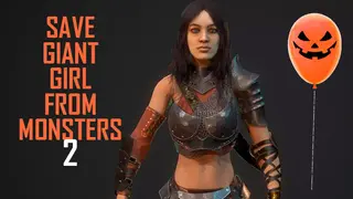 Save Giant Girl from monsters 2