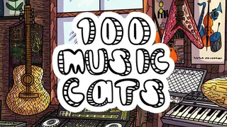 100 Music Cats