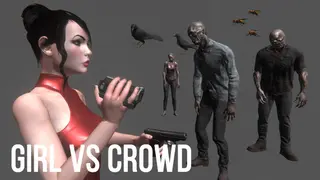 Girl vs Crowd