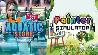 Painter in Aquatic Store