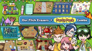 Flick Erasers + Party Pack Combo - Switch
