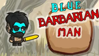 Blue Barbarian Man