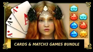 Cards and Match3 Games Bundle