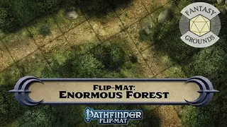 Fantasy Grounds - Pathfinder RPG - Pathfinder Flip-Mat: Enormous Forest