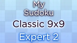 My Sudoku - Classic 9x9 Expert 2