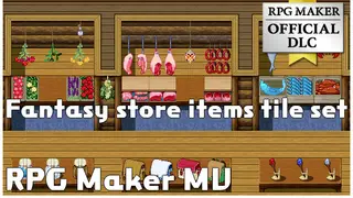 RPG Maker MV - Fantasy store items tile set