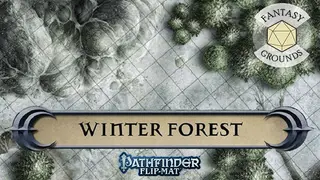 Fantasy Grounds - Pathfinder RPG - Pathfinder Flip-Mat - Winter Forest