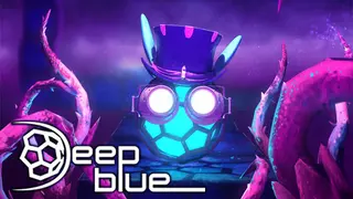 Deep Blue 3D Maze in Space