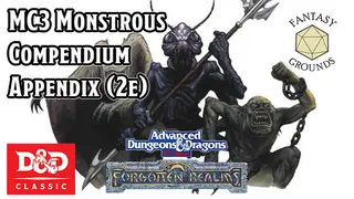 Fantasy Grounds - MC3 Monstrous Compendium Forgotten Realms Appendix (2e)