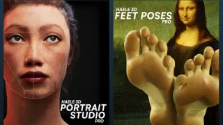 HAELE 3D - Portrait Studio Pro - Feet Poses Pro