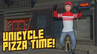 Unicycle Pizza Time!