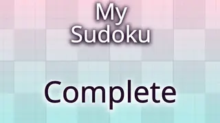 My Sudoku - Classic 9x9 Expert 3 Complete Edition