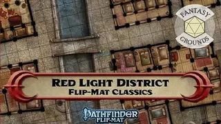 Fantasy Grounds - Pathfinder RPG - Pathfinder Flip-Mat - Classic Red Light District