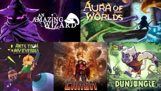 Roguevania Set: An Amazing Wizard x Aura of Worlds X Ants Took My Eyeball x Chasm x Dunjungle