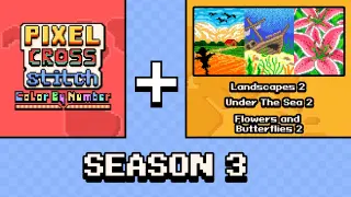 Pixel Cross Stitch Color by Number: Season 3 - Switch