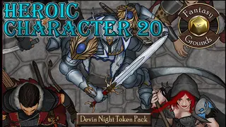 Fantasy Grounds - Devin Night 105: Heroic Characters 20 (Token Pack)