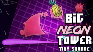 Big NEON Tower VS Tiny Square