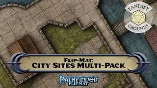 Fantasy Grounds - Pathfinder RPG - Pathfinder Flip-Mat: City Sites Multi-Pack