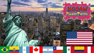 Landscapes with Flags of the World - Americas vol.1 - Switch