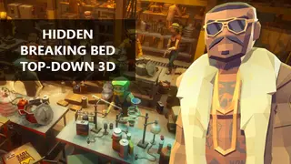 Hidden Breaking Bed Top-Down 3D