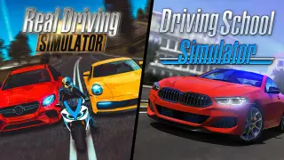 Racing Simulator Bundle: Driving School Simulator & Real Driving Simulator - Switch