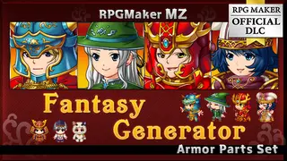 RPG Maker MZ - Fantasy Generator - Armor Parts Set