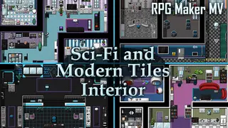 RPG Maker MV - Sci-Fi and Modern Tileset - Interior