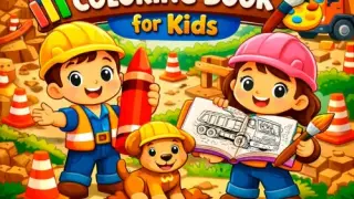Tiny Builders Coloring Book for Kids - Switch