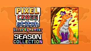 Pixel Cross Stitch Color by Number Seasons Collection - Switch