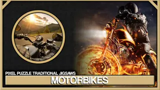 Pixel Puzzles Traditional Jigsaws Pack: Motorbikes