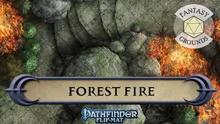 Fantasy Grounds - Pathfinder RPG - Pathfinder Flip-Mat - Forest Fire