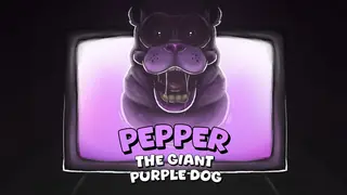 Pepper the Giant Purple Dog