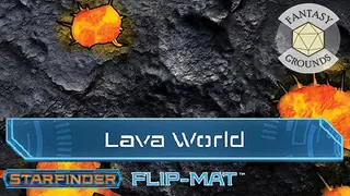 Fantasy Grounds - Starfinder RPG - FlipMat - Lava World