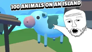 100 ANIMALS ON AN ISLAND