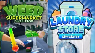 Weed Supermarket Simulator x Laundry Store Simulator