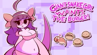 Giant Snake Girl wants The Burger!