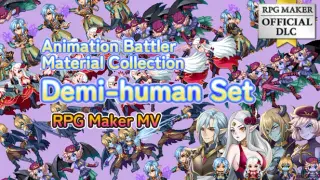 RPG Maker MV - Animation Battler Material Collection Demi-human Set