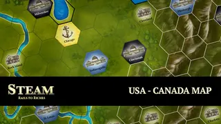 Steam: Rails to Riches - USA-Canada Map