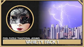 Pixel Puzzles Traditional Jigsaws Pack: Variety Pack 1